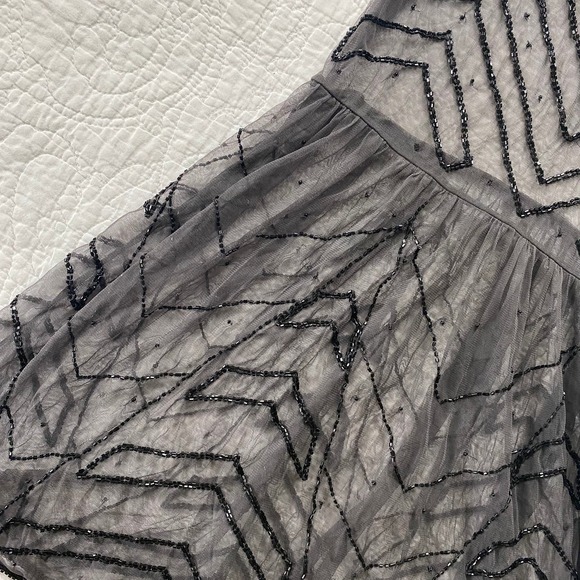 Free People Embellished Beaded Mini Slip Dress - Picture 4 of 10